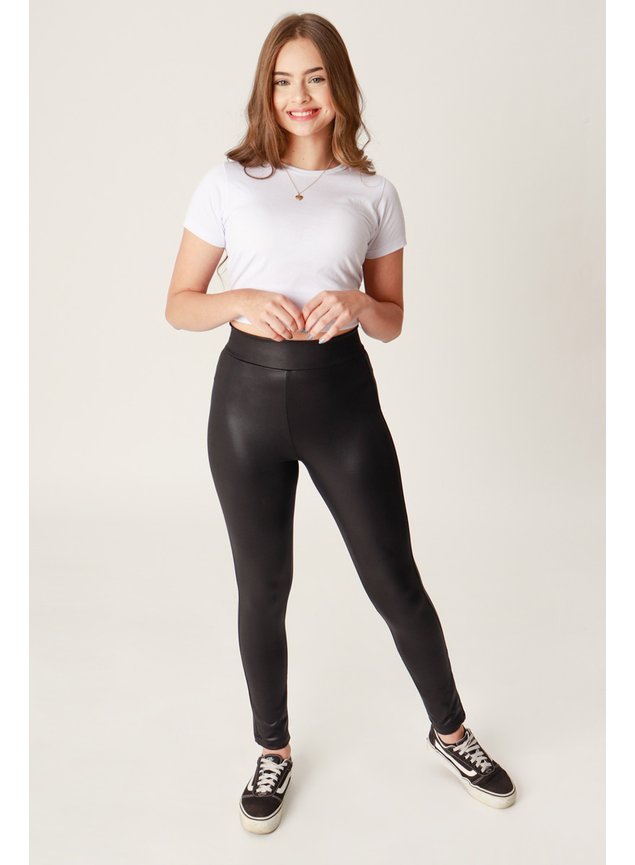 Legging Feminina CalÃ§a Cirre Preta Legging Feminina CalÃ§a