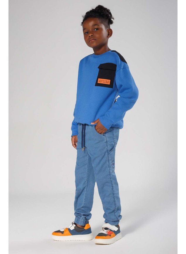 Calça Jogger Infantil CalÃ§as Jeans Juvenil Masculina Calça Jeans