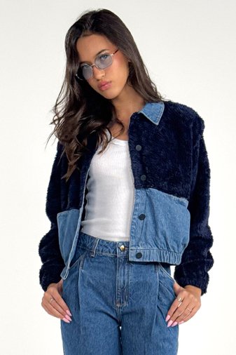 07 jaqueta jeans juvenil feminina